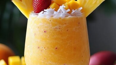 Mango Strawberry Piña Colada