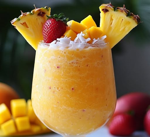 Mango Strawberry Piña Colada